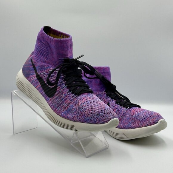 Nike LunarEpic Flyknit Womens 6 Purple Lightweight Running Gym Shoes - Picture 4 of 15